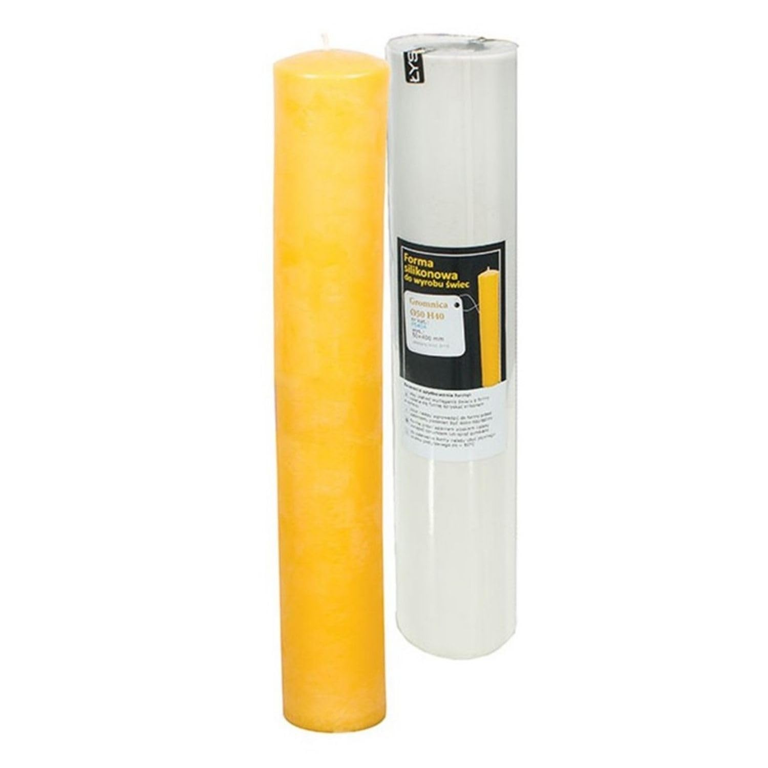 LYSON Kerzengießform Silikonform Kirchen Kerze Höhe 43 cm Silikon Kerzenform für Sojawachs Bienenwachs Gips Seifer Aromatherapie Kerzenherstellung Bienenwachskerzen Geschenkidee