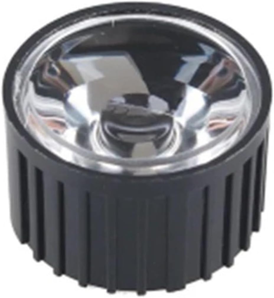 Prisms & Kaleidoscopes 50pcs LED Lens for 1W 3w LED Chip 8 10 30 45 60 90 120 Degree Reflector Holder Convex Optical Science Classroom Optics Kits (Color : with White Holder, Size : 30 Degree)