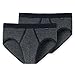 Schiesser Herren Multipack 2 sportslips Slip, Dunkelblau, XL EU