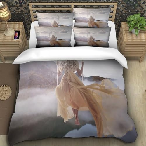 Parure de lit Bull Terrier effet 3D super douce en microfibre luxe