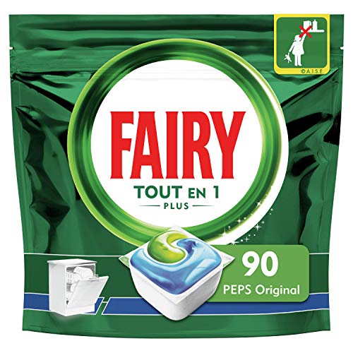 All-in-1 Plus 洗碗机片,90 片,Peps 原味,抵抗最顽固的污渍