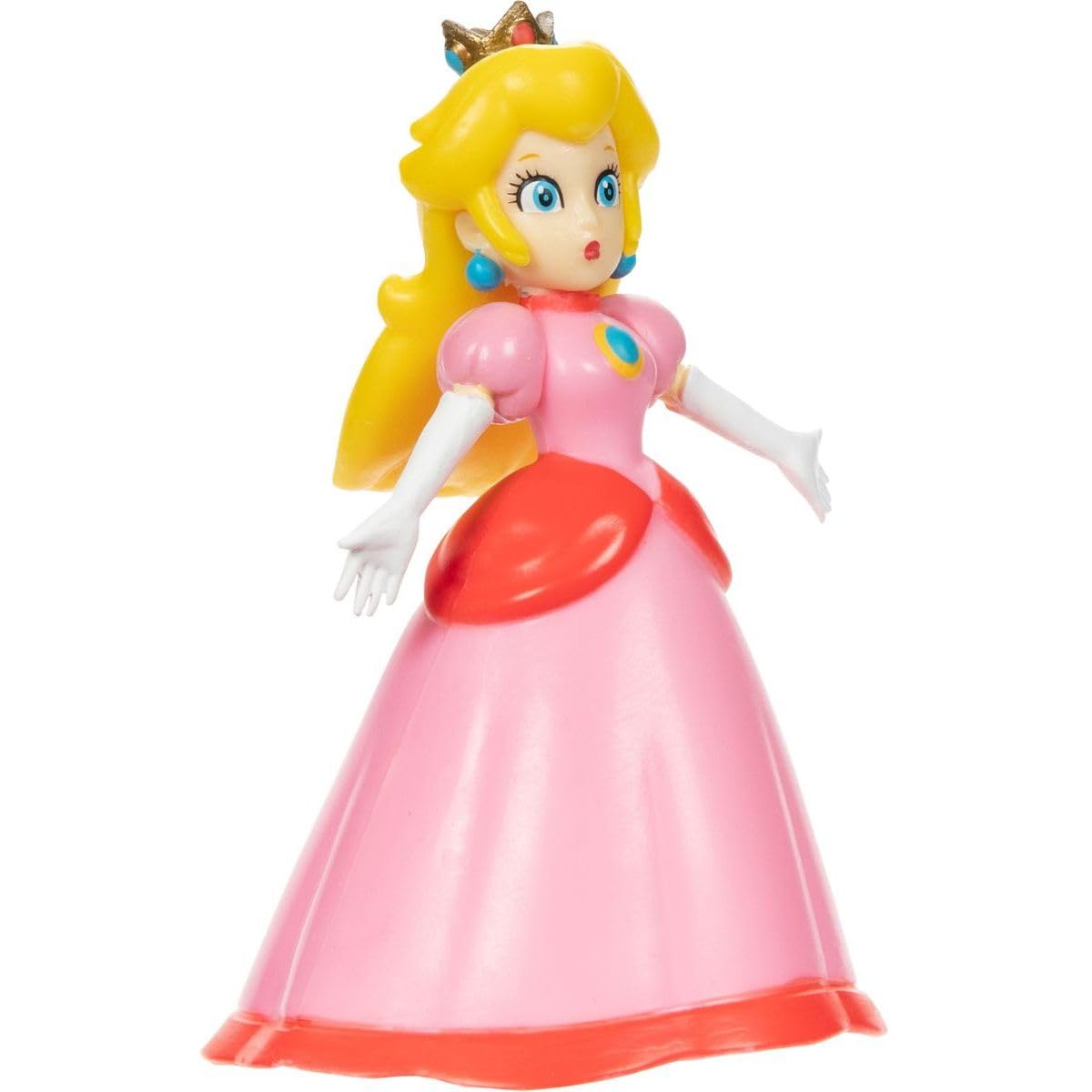 Mondo di Nintendo - Super Mario Bros - Figura articolabile 6,3 cm - Principessa Peach