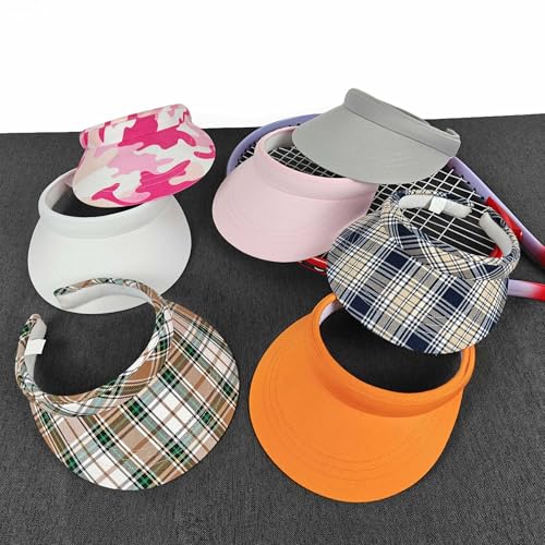 Image of 3 Pack Sports Sun Visor Hat Women Men Adjustable Clip On Visors Outdoor Golf Beach Cap