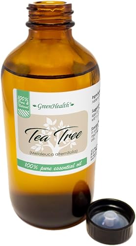 Miniatura 2 de GreenHealth Aceite esencial de árbol de té, botella de vidrio de 8 fl oz (8.0 fl oz) con tapa, aceite esencial 100% puro