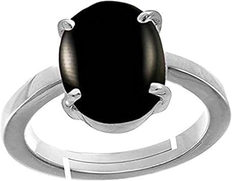 Certified Unheated Untreated 13.00 Carat Aqeeq Stone Haqiq Stone Sulemani Hakik Stone Silver Plated Panchdhatu Adjustable Ring Lab Certified Silver Plated Black Khaki