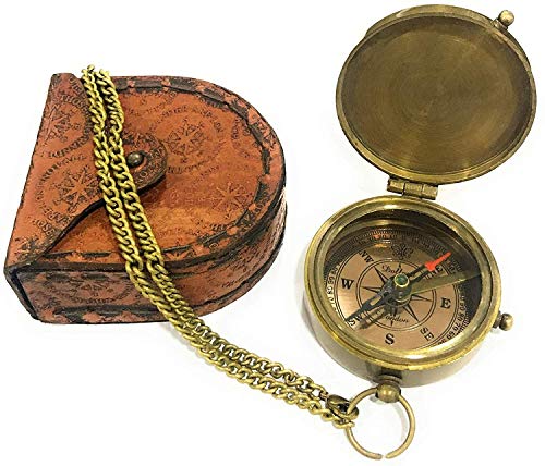 Brújula de bolsillo personalizada de latón miniatura 2