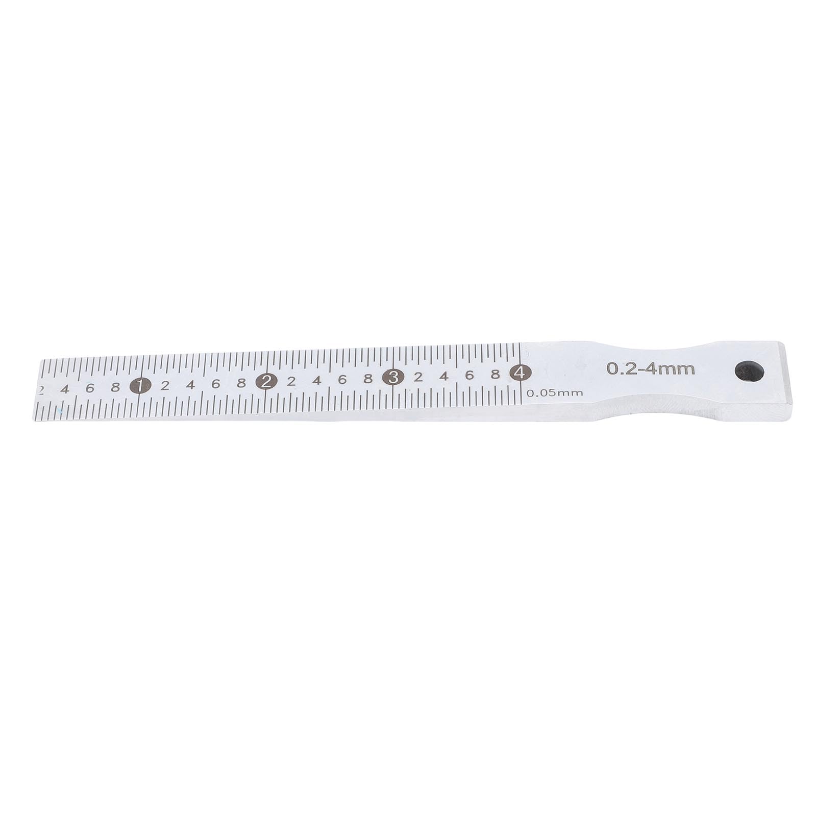 Generic Outil de Mesure Précis de Jauge Conique en Acier Inoxydable pour la Construction et les Chemins de Fer, Plage de 0,2 à 4 Mm, Précision de 0,05 Mm