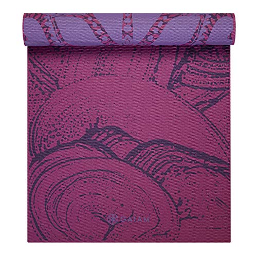 Image of Gaiam Yoga Mat - Premium 6mm Print Reversible Extra Thick Non Slip Exercise & Fitness Mat for All Types of Yoga, Pilates & Floor Workouts (68 inch x 24 inch x 6mm Thick)