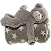 Produktbild Bada Bing Kuscheldecke Decke Stern 75 x 75 cm GRAU Babydecke Mit Teddybär Kuscheltier Baby Geschenk Geburt 986