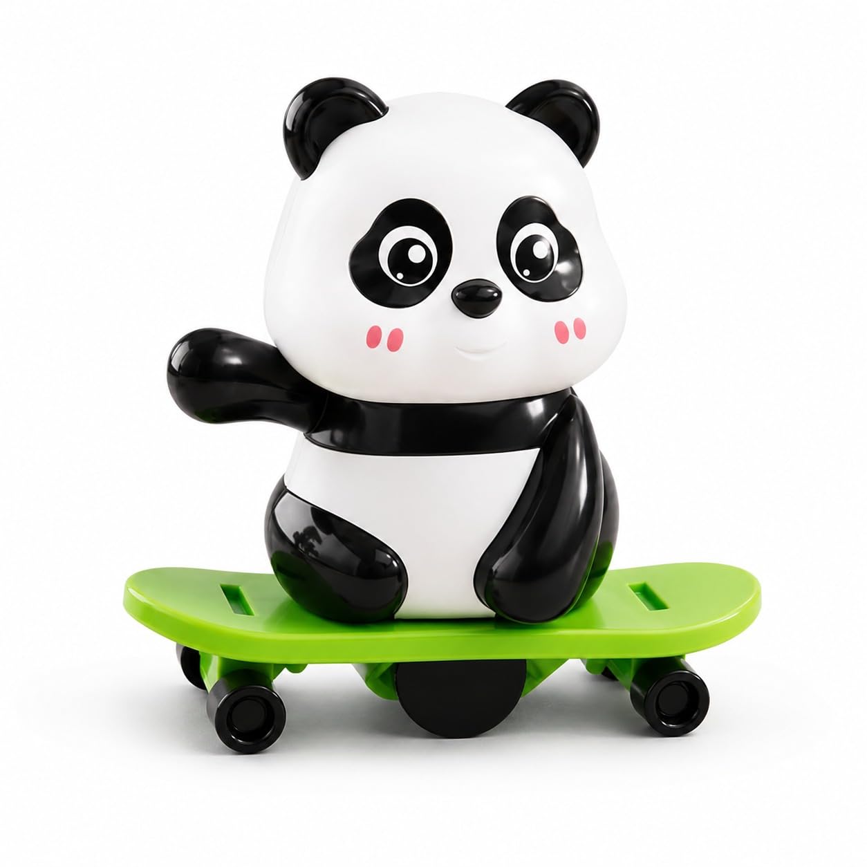 Cute Skate Panda Figure (Pack of 1) | Plastic Panda with Skateboard | Mini Collectible Showpiece for Home Decor, Desk Decoration, Birthday Gift-picture-29