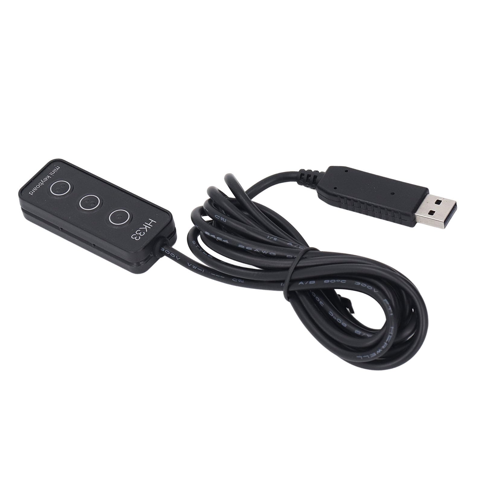 Tosuny Tastierino USB Mini, Macro Keyboard Programmabile con Design (HK33 | Magnetic Mounting Macro Keypad, 2m USB Cable, for Office Work and Gaming