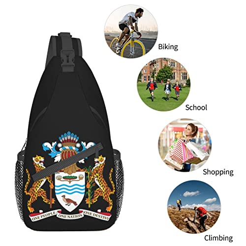 Mochila Crossbody Unisex Negro miniatura 7
