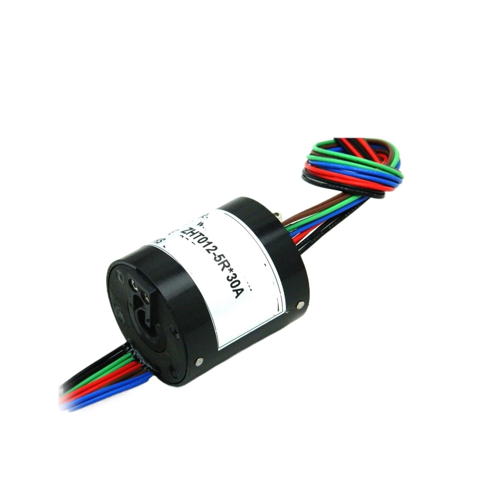 Anillo colector de eje hueco de 12 mm con apertura de rotación de 360 ​​grados ZHT012-05 * 30A
