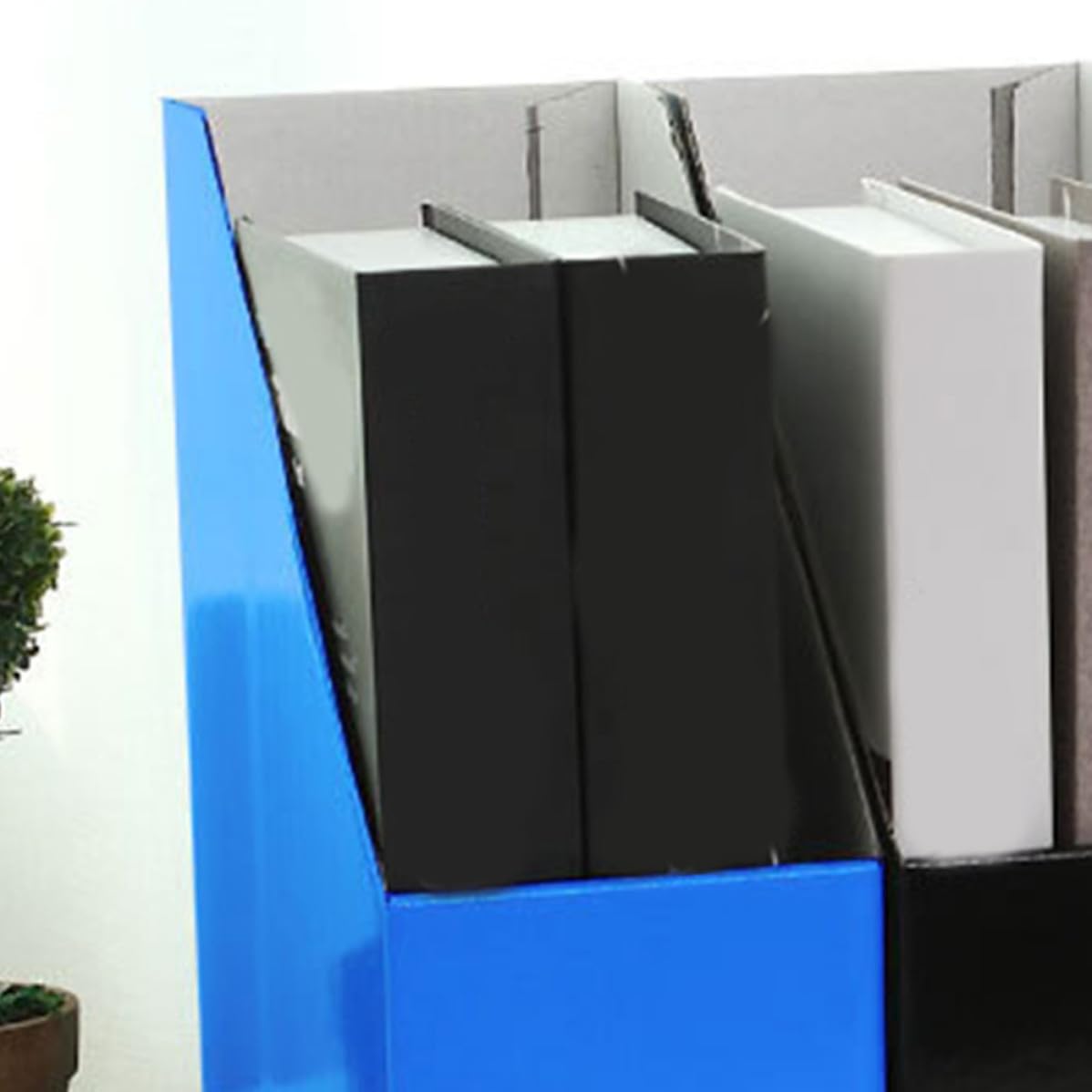 Set 6pezzi Organizer Documenti in Carta Design Semplice Assemblato, Scatole per Documenti e Conservazione, per Ufficio e Camera da Letto Scolastica