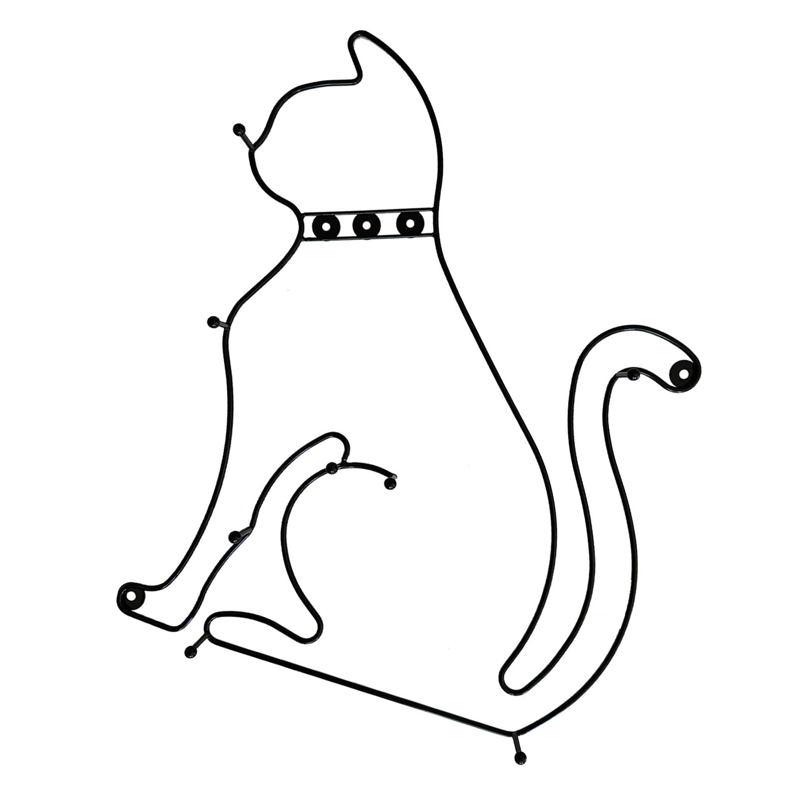 Decorative Wall Hook Cartoon Cats Shape Iron Materials for Kids Room Functional to Hanging Items and Saving Space Cats Wall Hook