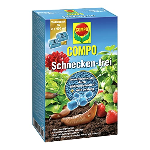 Preisvergleich Produktbild COMPO Schnecken-frei, Streugranulat gegen Nacktschnecken, 2x200 g