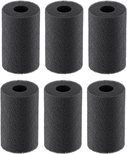 Image of Pawfly 6 Pack Pre-Filter Sponge, 0.6 inch Aquarium Intake Filter Sponge Foam Cover Rolls for Small Fish Shrimp Fry Fish Tank Covers Accessories