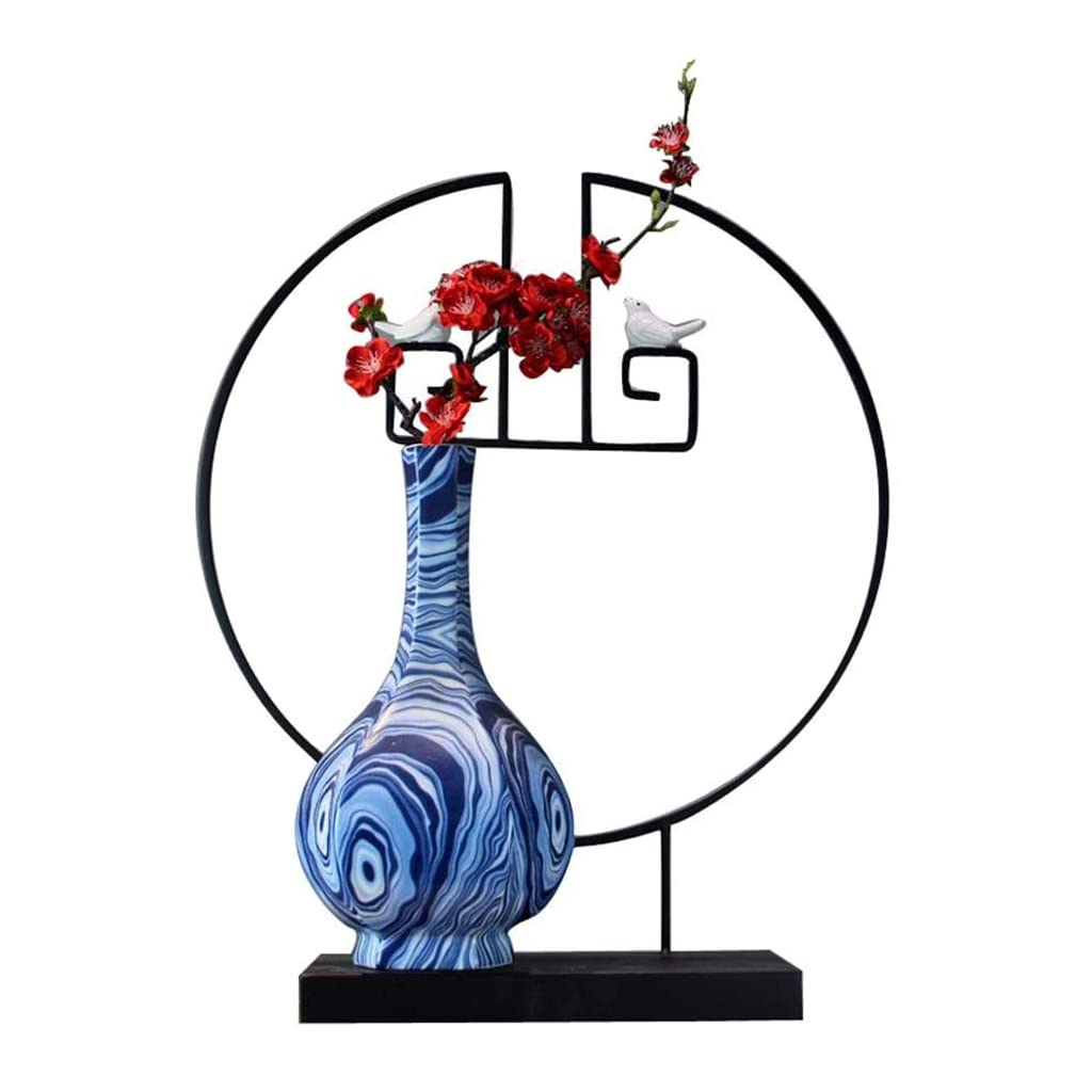 Lebensechte künstliche Pflaumenblüten, Keramiktopf, Set aus künstlichen Blumen für Zuhause und Wohnzimmer, Kunstblumen aus Kunststoff.