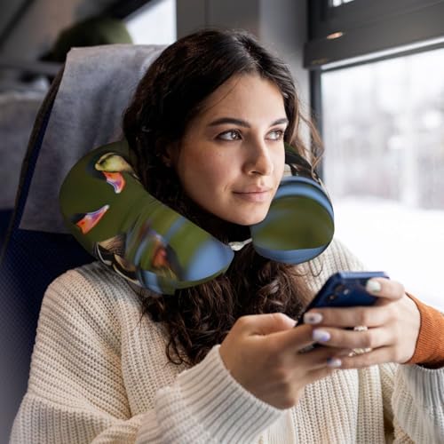 Almohada de Viaje de Espuma Viscoelástica Negra miniatura 6