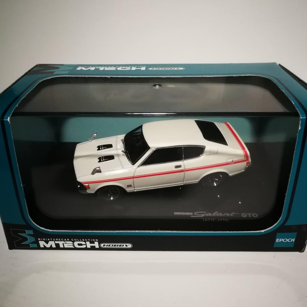 エポック エムテック 三菱 コルト ギャラン GTO ミニカー ホワイト1/43 Amazon | ☆ MTECH 1/43 三菱 コルト ギャラン GTO ホワイト