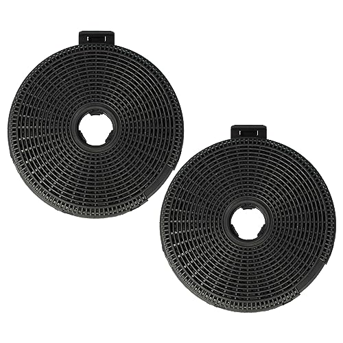vhbw 2x filtro de carbón activado compatible con Teka DB 90, DBB 60 SS, DBB 90 SS, DBB70 SS, DBE 60, DC 60, DC 90, DE 60.2 campanas cocina - 20 cm
