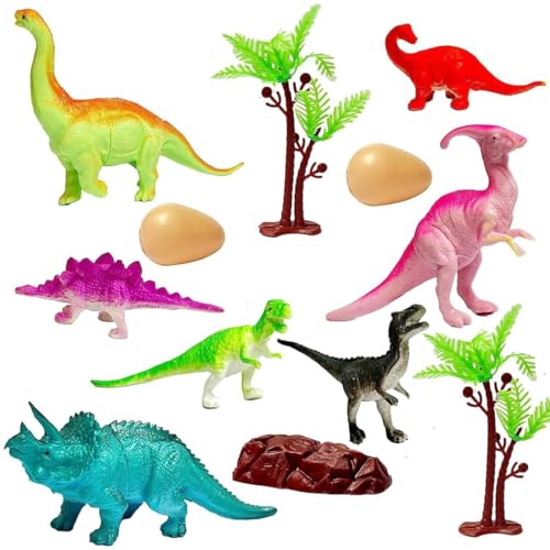 Image of Amitasha Egg Dinosaur Action Figure Animal Playset Educational Toy for Kids Boys Girls Gift Set