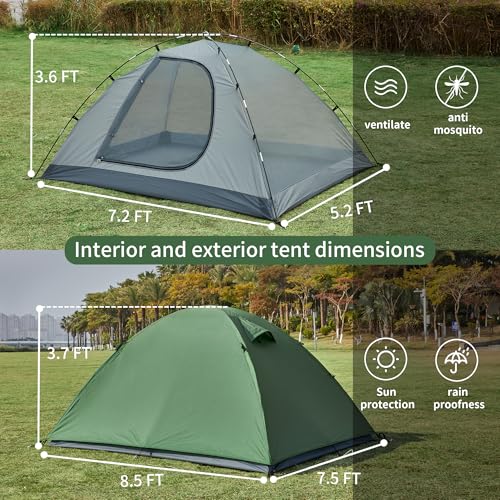Carpa para camping impermeable para 2 personas SHANQUAN miniatura 6