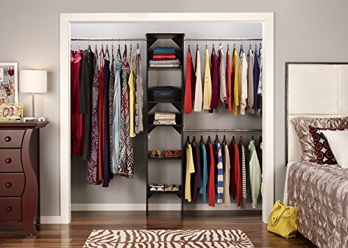Image of ClosetMaid SuiteSymphony Starter Tower Kit, 16 inch, Espresso
