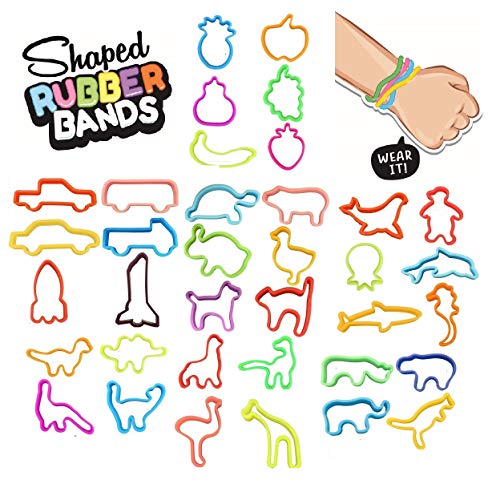 Hapros Jumbo Shaped Silicone Bands (36 Pack)