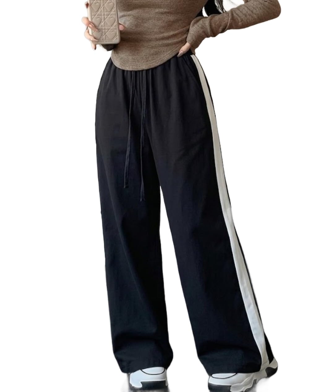 Track Pant for Women || Baggy Fit || Track Pants || Full Elastic Jogger Track Pant ||-image-48