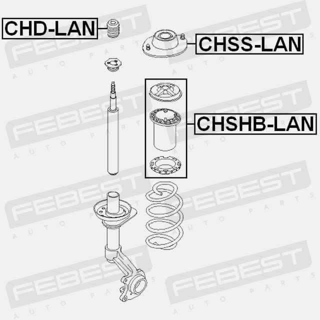 Amazon.com: Front Shock Absorber Support Febest CHSS-LAN Oem 