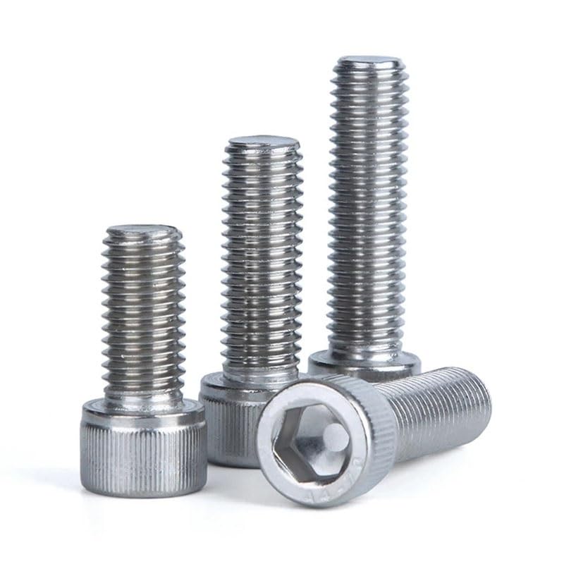 Tornillos autorroscantes de acero inoxidable A4 316 con cabeza hexagonal interior M2 M2.5 M3 M4 M5 (45 mm, M2 (20 unidades)