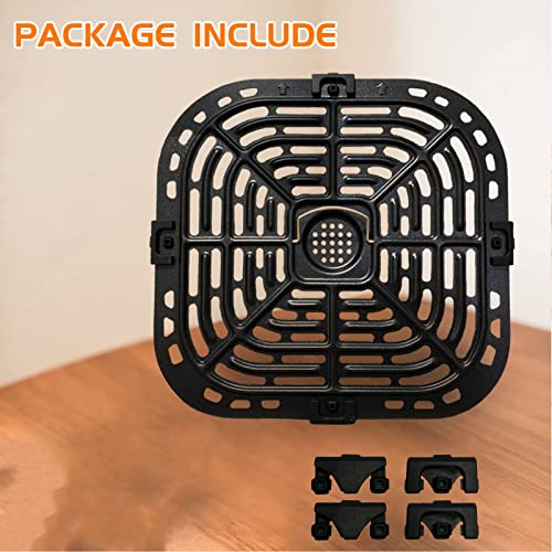 Plateau support de cuisson carré pour friteuse à air en inox 304 - 4