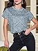 EVALESS Womens Casual Polka Dot Tops Crewneck Short Sleeve T Shirts Fashion Outfits 2026 Spring Summer Loose Fit Shirts Gray Medium