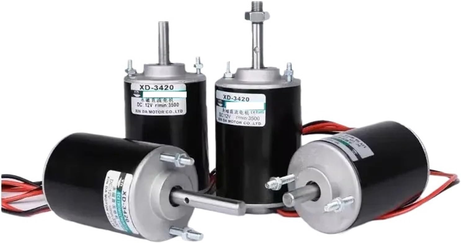 XD-3420 Permanent Magnet DC Motor 12V/24V 3500/7000rpm Universal Adjustable Reversing Motor DC Speed Motor High Torque(UNIVERSAL_12V 3500RPM BRACKET)