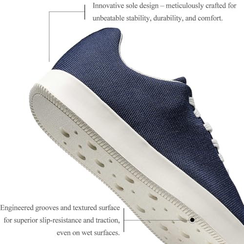 Fashion Sneakers,Lightweight Breathable Slip on Loafers,Training Shoes for Men Women, Comfortable Lace-up Unisex Mesh Flats Shoes, Casual Waterproof Walking Shoes, Low Top Shoes for Travel2