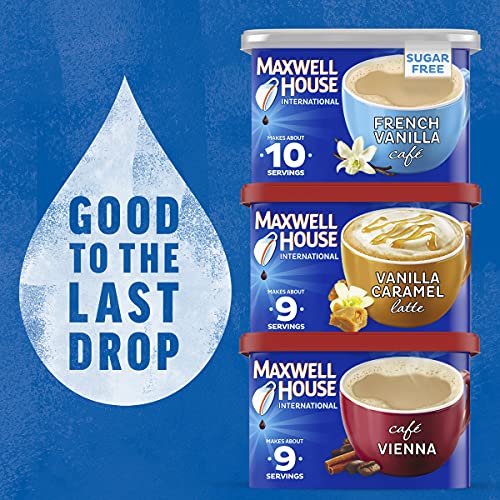 Maxwell House International French Vanilla Sugar Free Cafe Beverage Mix 4 Oz Canisters, Pack Of 4 #TOP7