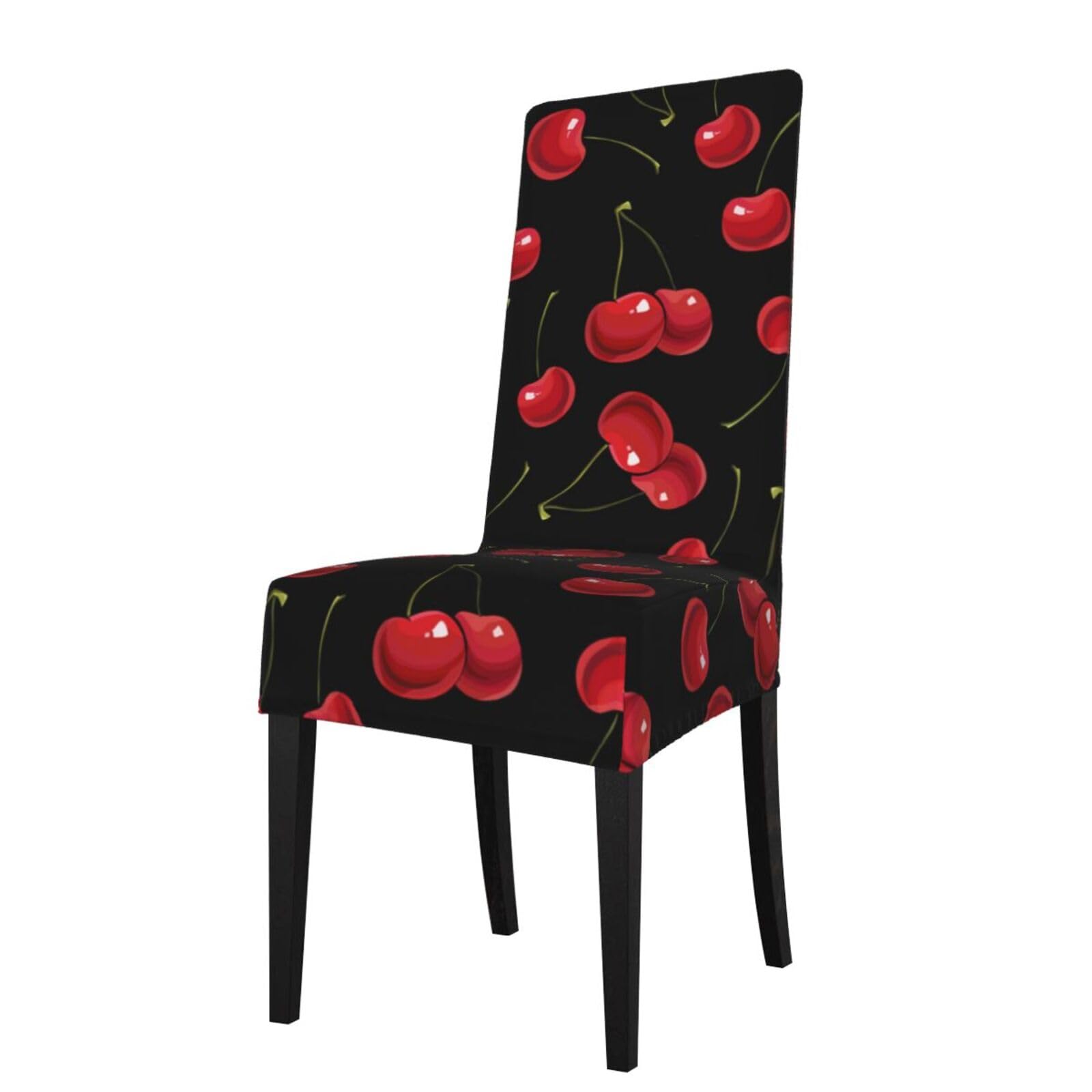 LKYMOH Cherry, Chair Covers Stretch Chair Slipcovers for Dining Room, for Party Pet Protection Universal Fit Soft Polyester