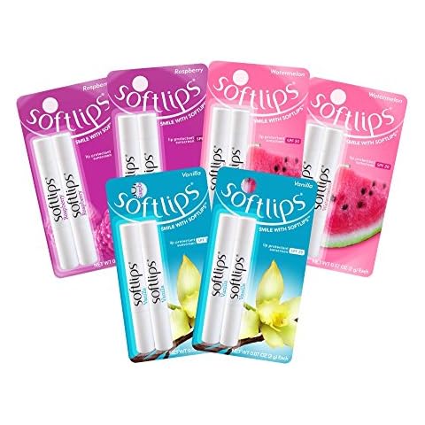 Softlips Protectant/Sunscreen SPF 20 Assorted Fun Flavors Lip Balm, 2 Count (Pack of 6) Cover