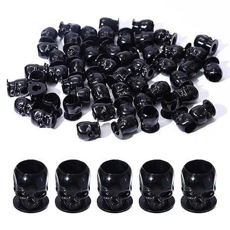 Tattoo Gizmo Plastic Skull Tattoo Ink Cups (Pack of 100) (Black)-picture-34