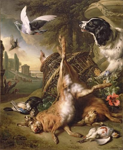 Poster Jan Baptist Weenix nature morte au gibier mort impression d'art mural 60x90