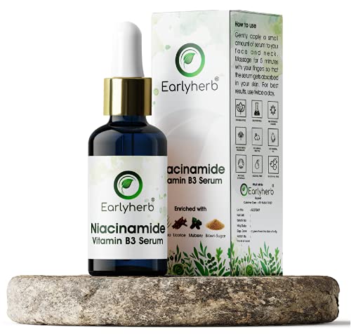 Image of Advanced Niacinamide Face Serum with Vitamin B3 | Reduces Acne, Dark Spots & Scars | Improves Skin Texture & Oil Balancing | Ideal for All Skin Types - 18ml