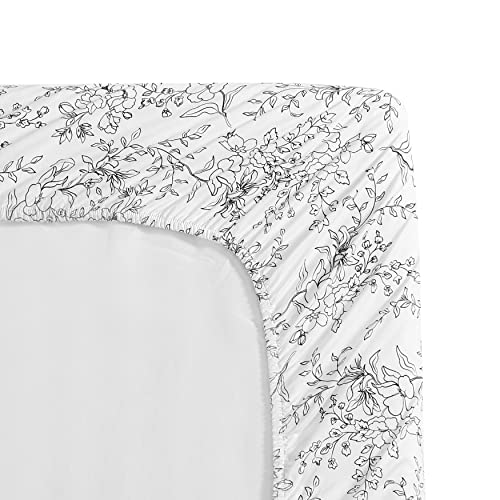 Image of Stone Cottage - Twin Sheets, Cotton Percale Bedding Set, Crisp & Cool Ideal Bedding Set (Hawley Floral, Twin)