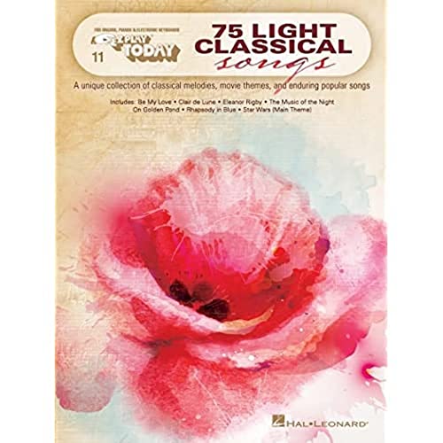 75 Light Classical Songs E-Z Play Today #11 | Easy Piano Songbook with Movie Themes and Classical Favorites | Beginner Sheet Music Book for Organ, Keyboard, and Piano | Large Notation Format