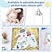Boao 36 Pcs Pee Teepee Baby Boy with 4 Straps Reusable Pee Teepee with Storage Bag Strong Water Absorption Covers for Baby Boy Newborn