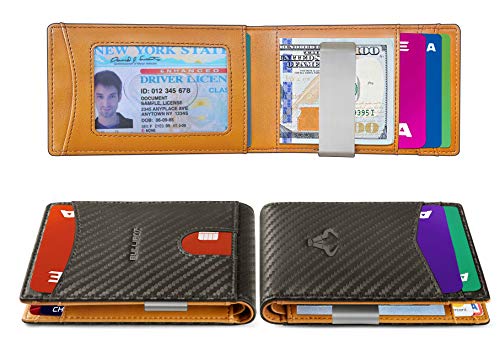 BULLIANT Slim Wallet Men, Leather Wallet Front Pocket Card Holders for Gift Men 3"X4.3" - Image 4
