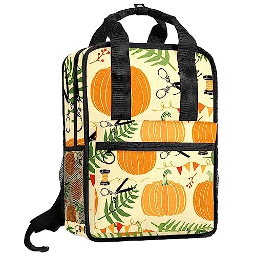 Sac à dos citrouille avec bretelles réglables anti-fatigue