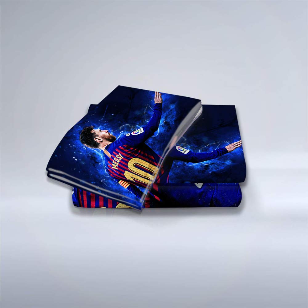 Ste-X Juego De Cama Person con Funda Nórdica Y Fundas De Almohada De Microfibra, Juego De Cama Lionel Messi para Niños ((150x200cm)-Cama de 90,Estilo 05)