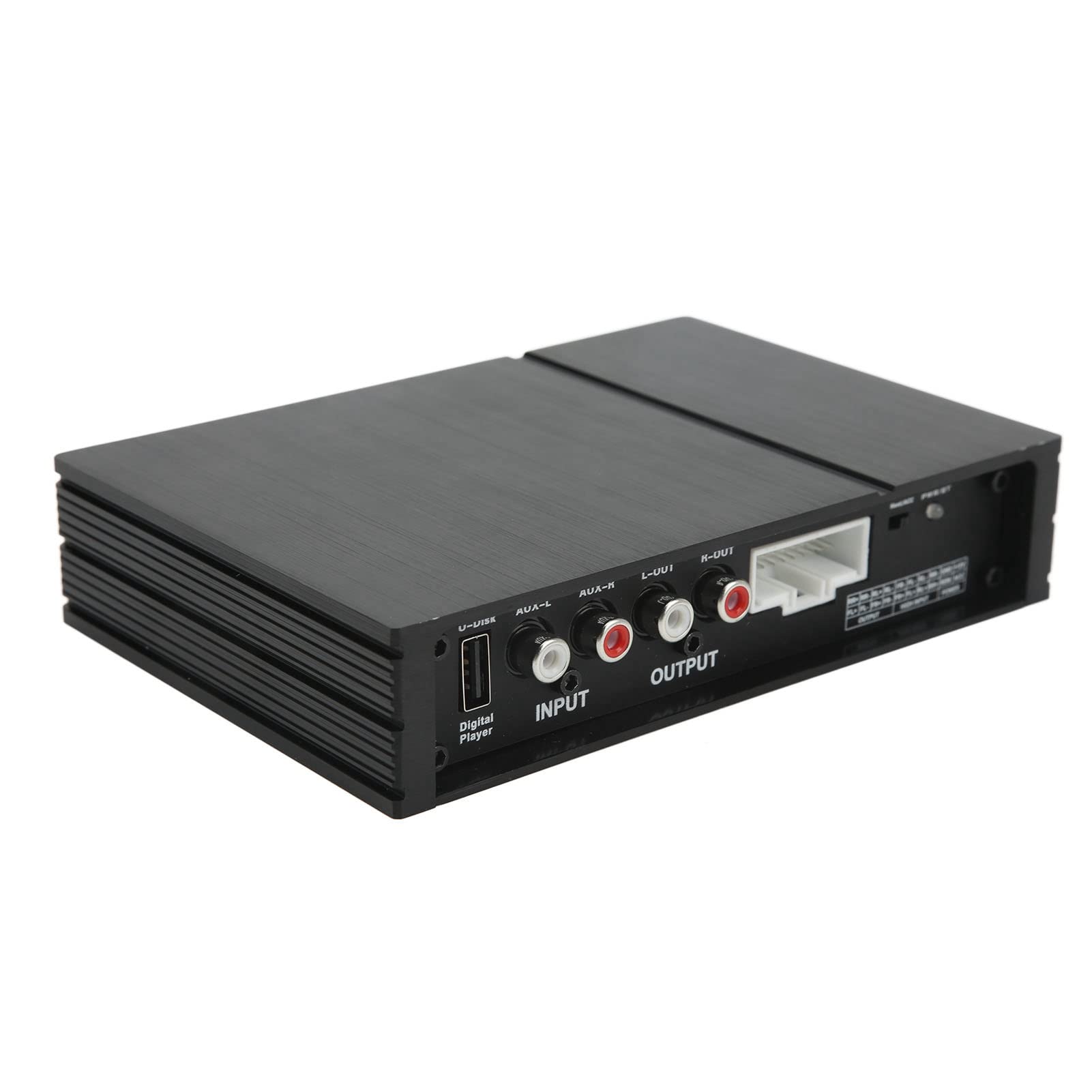 Amplificatore DSP per auto a 4 canali, amplificatore audio per auto universale con Bluetooth HD e controllo APP, di picco 4x90 W per una qualità audio migliorata, uscita di