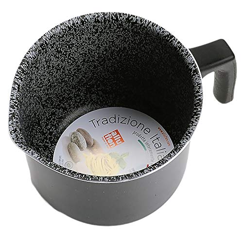 Foto von Alluflon Tradition Italien Milchtopf, Aluminium, schwarz, 10 cm